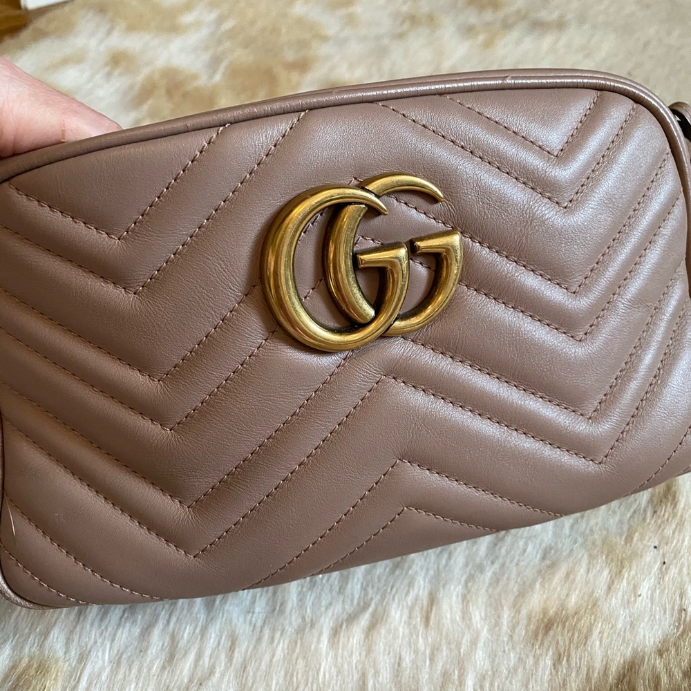 Gucci quilt camera bag